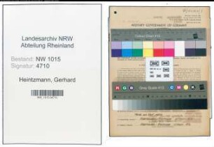 Entnazifizierung Gerhard Heintzmann , geb. 28.11.1902 (Ingenieur)