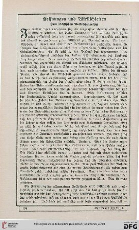 26: Hoffnungen und Wirklichkeiten : zum sächsischen Volksschulgesetze