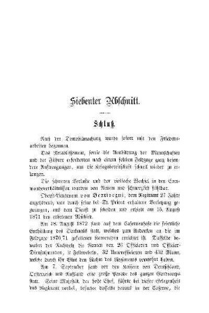 Siebenter Abschnitt. Schluß
