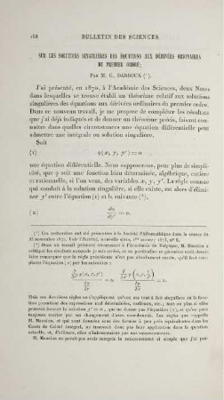Sur les solutions singulières des équations aux dérivées ordinaires du premier ordre.