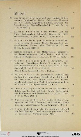 Möbel (Nr. 150-160)
