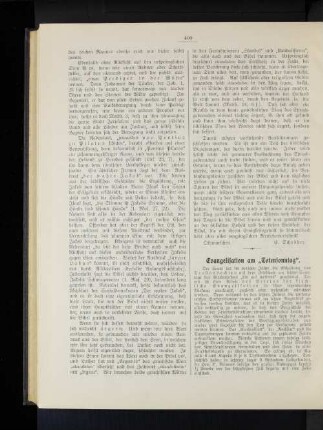 Evangelisation am "Totensonntag".