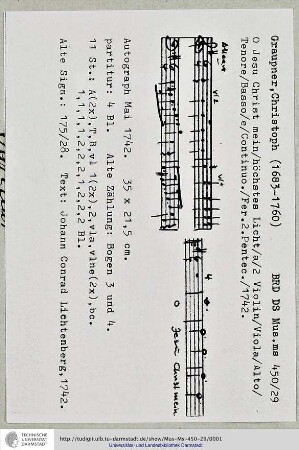 O Jesu Christ mein höchstes Licht