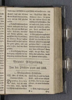 Neunte Abtheilung.