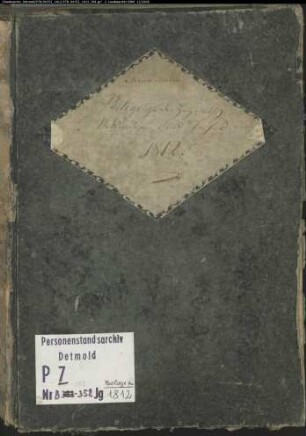 Belegakte zum Heiratsregister 1812 der Munizipalität Marl