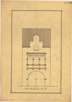 Pfann, Paul; Übungsblätter zur Perspektive - Fassade (Aufriss)