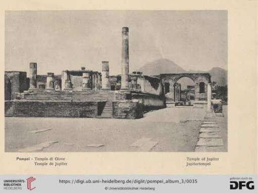 Pompei - Tempio di Giove - Temple de Jupiter - Temple of Jupiter - Jupitertempel