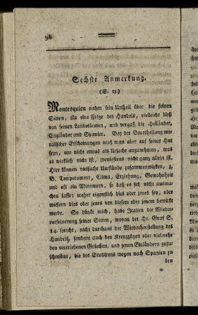 Sechste Anmerkung.