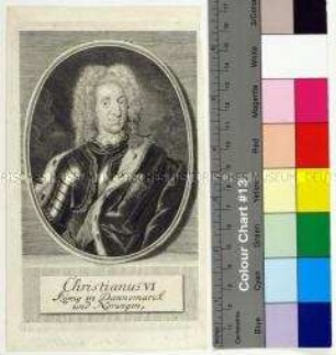 Porträt von Christian VI. König von Dänemark und Norwegen