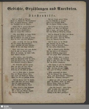 Gedichte, Erzählungen und Anecdoten