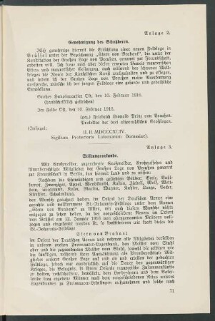 Anlage 2. Genehmigung des Schutzherrn.