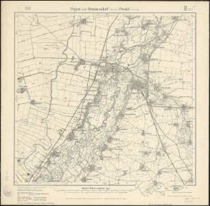 Meßtischblatt 41/57.(2812) : Pegau und Hemmendorf (Sächs.) - Predel (Preuß.), 1914 : Pegau und Hemmendorf (Sächs.) - Predel (Preuß.). - Aufgen. 1906, hrsg. 1908, einz. Nachtr. 1914. - 1:25000. - Leipzig, 1914. - 1 Kt.