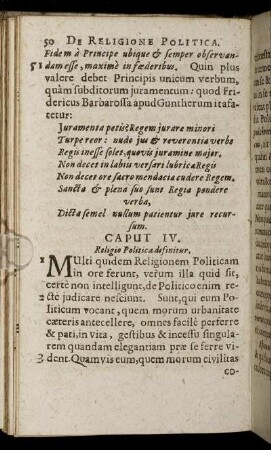 Caput IV. Religio Politica definitur.