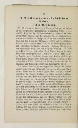 II. Die Germanen auf römischem Boden