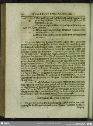 Dominica II. post Epiphan.