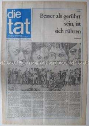 Antifaschistische Wochenzeitung "die tat" u.a. zum Vietnam-Krieg