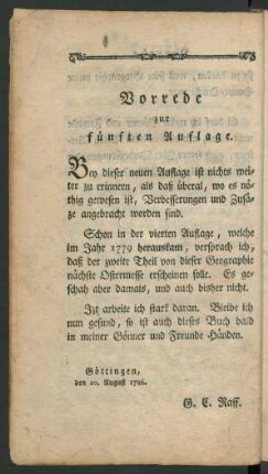 Vorrede zur fünften Auflage