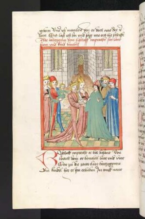 Lohengrin gibt Elsa und seinen Sohn in die Hände von Bischof Wipprecht