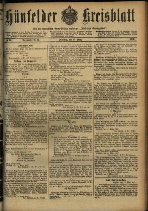 Ausgabe vom Dienstag, den 20. März 1917.