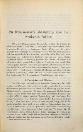 Archaeologisch-epigraphische Mittheilungen aus Oesterreich-Ungarn. 10, 10. 1886
