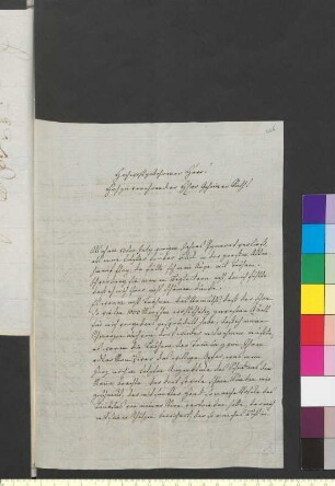 Brief von Schmaling, Gotthelf Eberhard an Goethe, Johann Wolfgang von