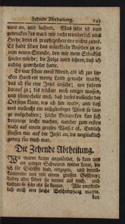 Die Zehende Abtheilung
