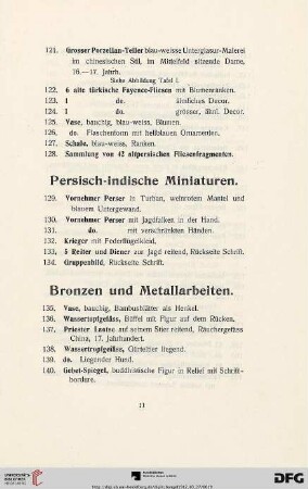 Persisch-indische Miniaturen (Nr. 129-134)