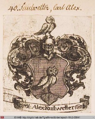 Wappen des Karl Alexander Faulwetter