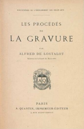 Les procédés de la gravure