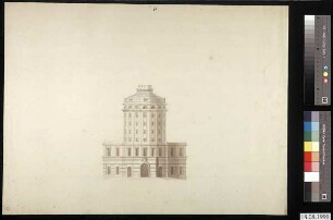 Aufriss des Pulverturms
