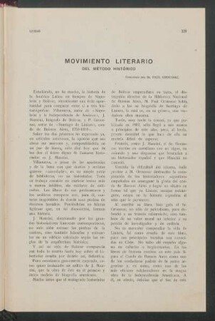 Movimiento literario del método histórico