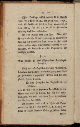 §. 2. Wer wurde zu den allgemeinen Landtägen berufen.