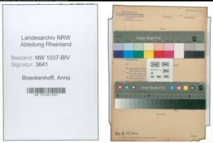 Entnazifizierung Anna Boeckenhoff , geb. 16.05.1909 ()