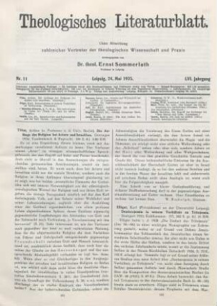 162-164 [Rezension] Elliger, Karl, Deuterojesaja in seinem Verhältnis zu Tritojesaja