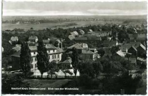 Boxdorf. Blick von der Windmühle auf Boxdorf