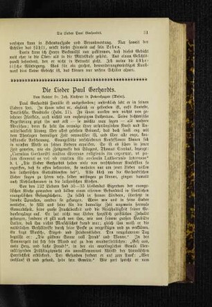 ¬Die¬ Lieder Paul Gerhardts