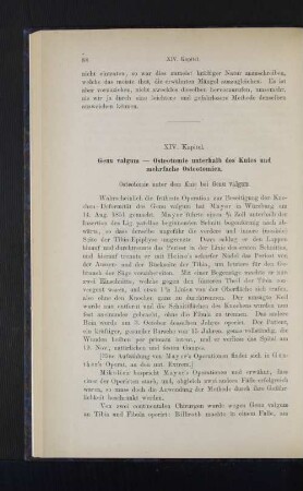 XIV. Kapitel. Genu valgum - Osteotomie unterhalb des Knies und mehrfache Osteotomien.