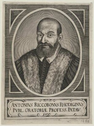 Bildnis des Antonio Riccoboni