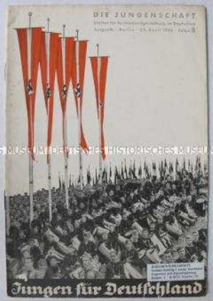 Nationalsozialistische Jugendzeitschrift "Die Jungenschaft" u.a. mit Auszügen aus dem Buch "Hitlerjunge Quex"