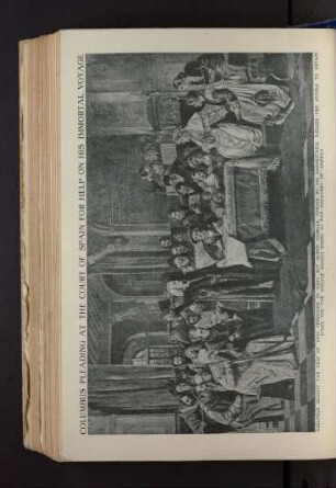 Tafel: Columbus pleading at the Court of Spain [...]