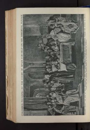 Tafel: Columbus pleading at the Court of Spain [...]