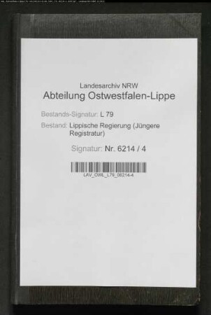 Vorstellungslisten des Aushebungsbezirks Lemgo, Band 4
