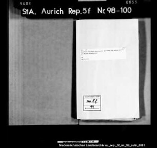 Beiträge einzelner wohlhabender Einwohner im Amt Aurich zur ersten Anleihe von 60.000 Reichstalern