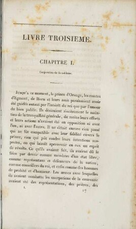 Chapitre I. Conjuration de la noblesse. (unvollständig)