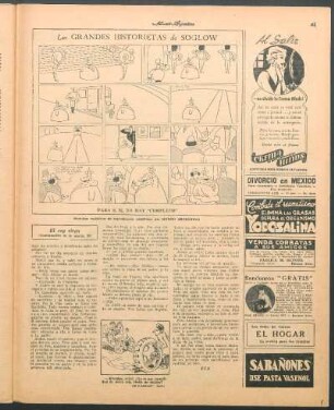 Las grandes historietas de Soglow [Cómic] : Para S. M. no hay "completo"