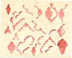 Lange, Ludwig; Lange - Archiv: X.5 Gotik (Details Holz) - Profile (Schnitte)