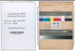 Entnazifizierung Bruno Muehlhaus , geb. 06.05.1909 (Lehrer)