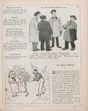 "Eine Ueberraschung" "Der schlaue Lastträger"