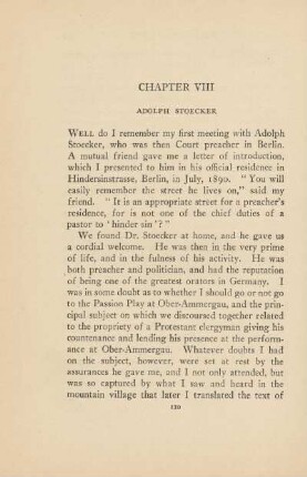 Chapter VIII. Adolph Stoecker