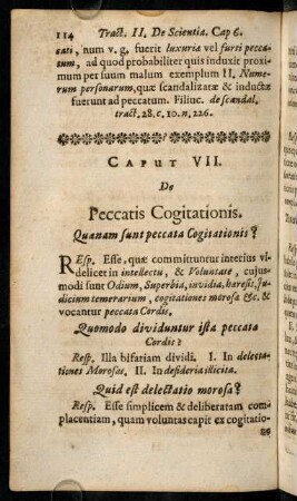 114-126, Caput VII. De Peccatis Cogitationis. - Caput IX. De Peccatis Operis.